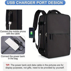 Large Capacity Carry On Backpack With Charging Port