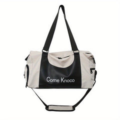 Colorblock Carry On Bag with Shoes Compartment