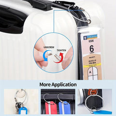 4Pcs Transparent PVC Luggage Tags Waterproof Cruise Tag Reusable