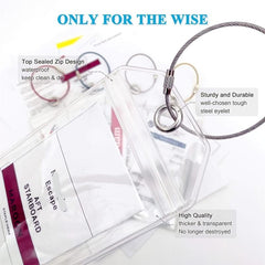 4Pcs Transparent PVC Luggage Tags Waterproof Cruise Tag Reusable