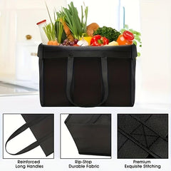 Reusable Grocery Shopping Bags Large Foldable Tote Eco Friendly Bags
