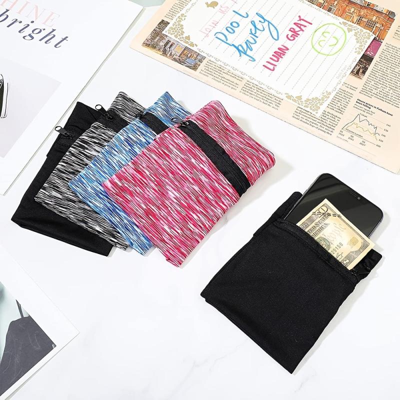 Zippered Wrist Wallet Arm Phone Pouch Mini Coin Purse