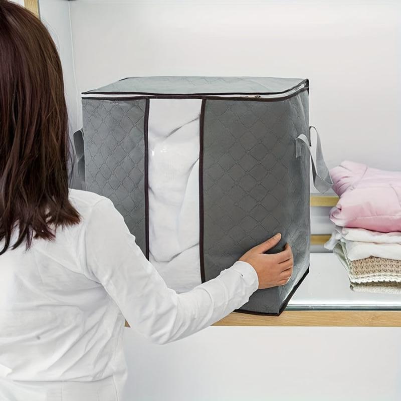 Large Capacity Quilt Storage Box With Three Layers Reusable