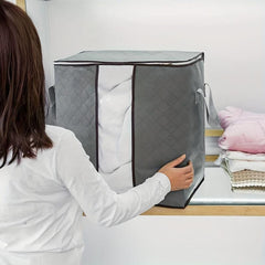 Large Capacity Quilt Storage Box With Three Layers Reusable