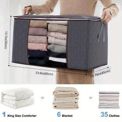Large Capacity Quilt Storage Box With Three Layers Reusable