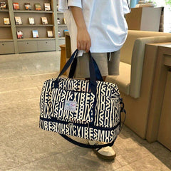 Large Capacity Weekender Duffle Bag Nylon Waterproof Foldable Luggage Bag