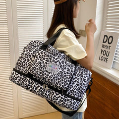 Large Capacity Weekender Duffle Bag Nylon Waterproof Foldable Luggage Bag