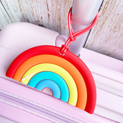 Rainbow and Robot Luggage Handbags Check-in Signs