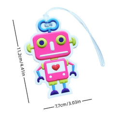 Rainbow and Robot Luggage Handbags Check-in Signs