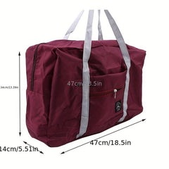 Foldable Travel Bag Lightweight Portable Nylon Weekender Bag for Women