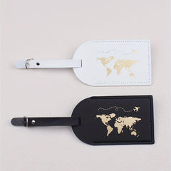 2pcs Map Travel Luggage Tags