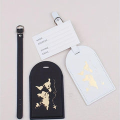 2pcs Map Travel Luggage Tags