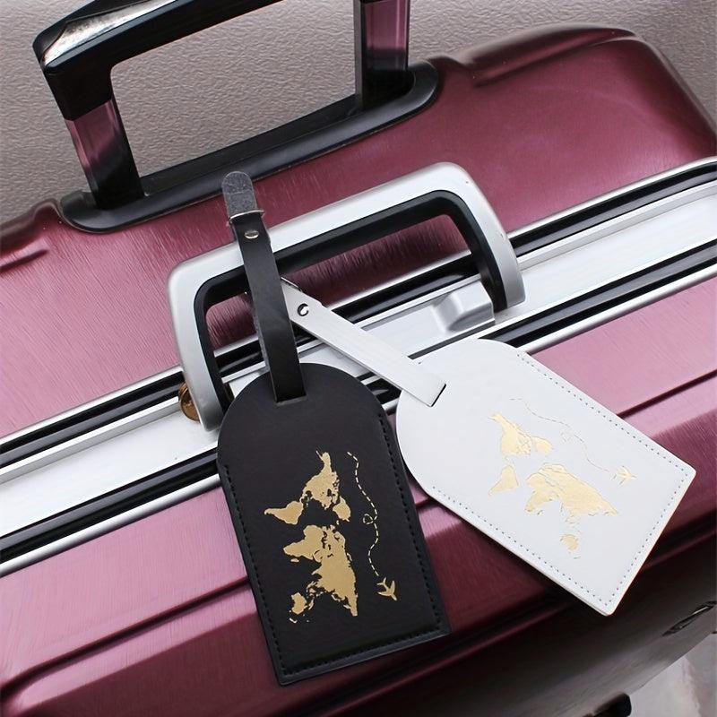 2pcs Map Travel Luggage Tags