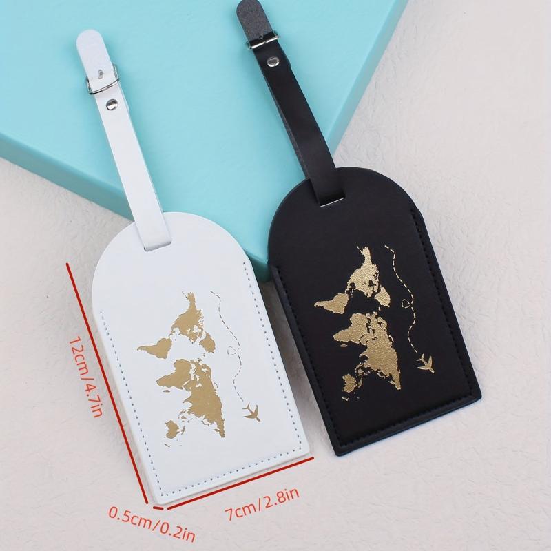 2pcs Map Travel Luggage Tags