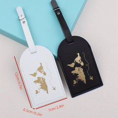 2pcs Map Travel Luggage Tags