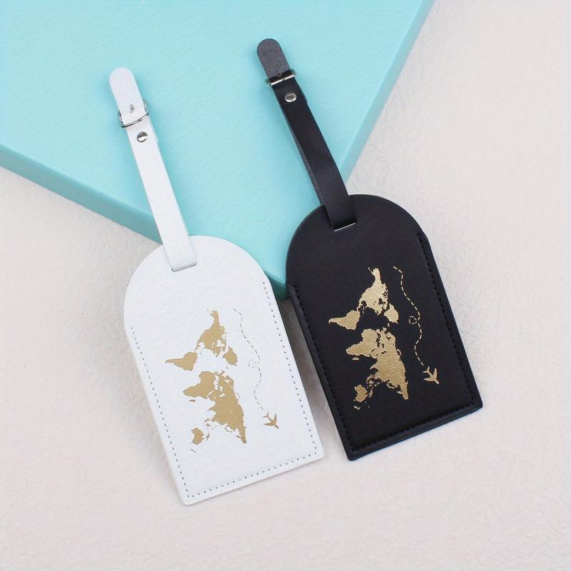 2pcs Map Travel Luggage Tags