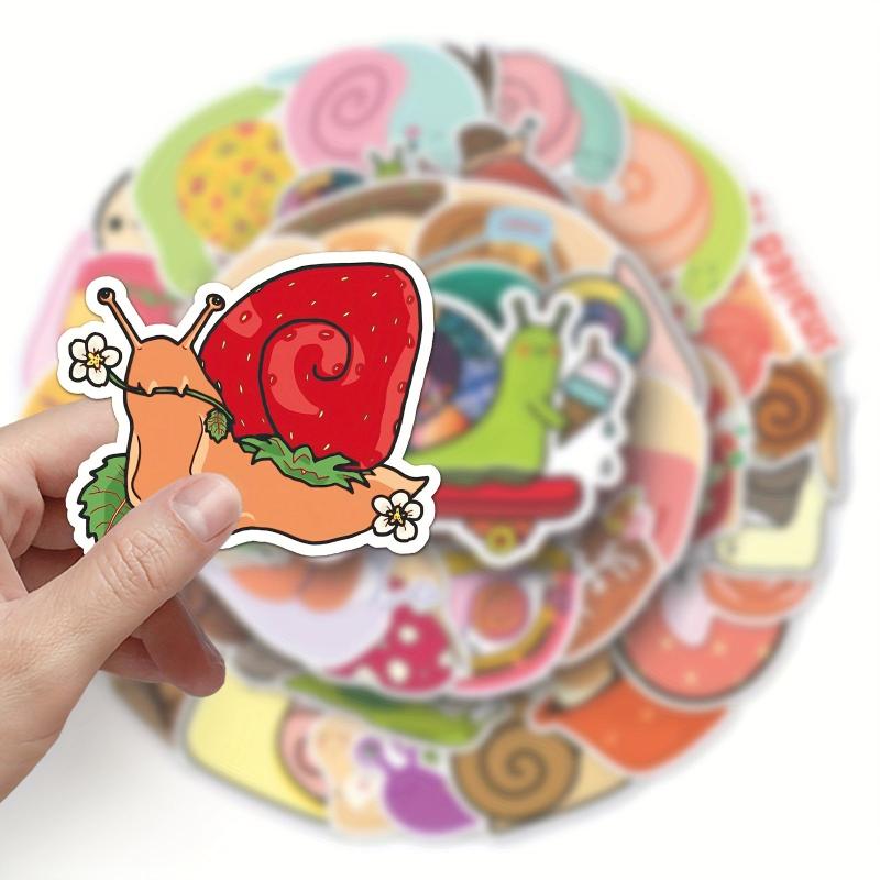 50pcs Snail Graffiti Stickers DIY Mobile Phone Case Luggage Waterproof Stickers