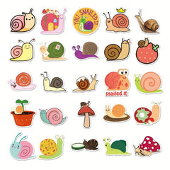 50pcs Snail Graffiti Stickers DIY Mobile Phone Case Luggage Waterproof Stickers