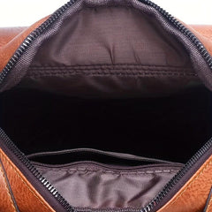 Vintage PU Leather Messenger Bag Business Briefcase Handbag Pockets