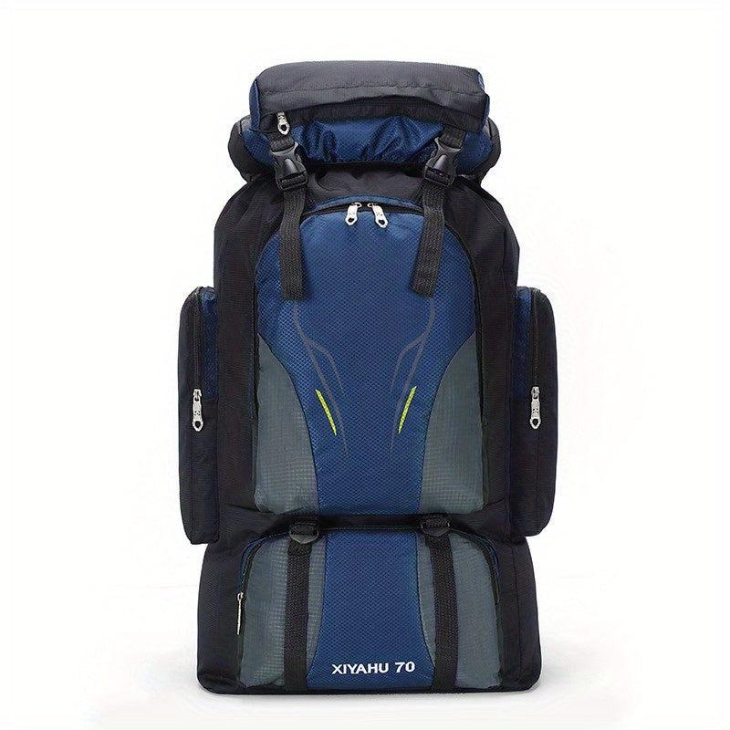 Large Capacity Outdoor Backpack Camping Daypack Colorblock Hiking Bag
