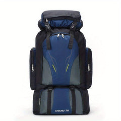 Large Capacity Outdoor Backpack Camping Daypack Colorblock Hiking Bag