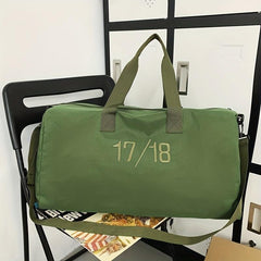 Number Pattern Sports Handbag Large Capacity Luggage Bag