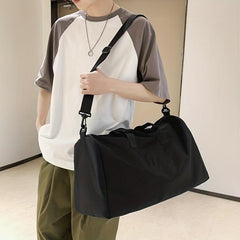 Number Pattern Sports Handbag Large Capacity Luggage Bag