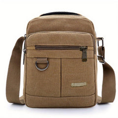 Small Zipper Square Crossbody Bag Nylon Lightweight Messenger Bag