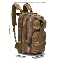 Versatile Outdoor Tactical Storage Backpack Camouflage Pattern Daypack