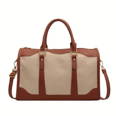 Large Capacity Retro Tote Handbag Crossbody Bag