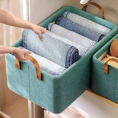 Foldable Storage Box With Steel Frame Clothes And Trousers Storage