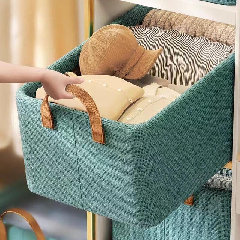 Foldable Storage Box With Steel Frame Clothes And Trousers Storage