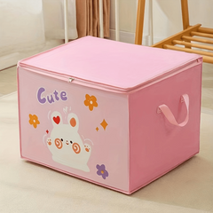 Large Capacity Cartoon Non-woven Storage Bag for Clothing Quilt