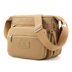 Canvas Zipper Shoulder Bag Women Casual Minimalist Versatile Bag