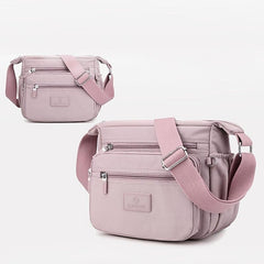 Canvas Zipper Shoulder Bag Women Casual Minimalist Versatile Bag