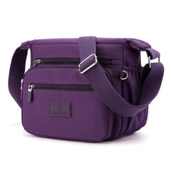 Canvas Zipper Shoulder Bag Women Casual Minimalist Versatile Bag