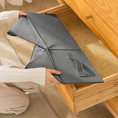 Gray Clothes Storage Box Wardrobe Organizer Lightweight Container