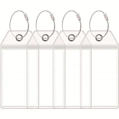 Waterproof Luggage Tag Clear Keyring Travel Tags