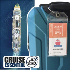 Waterproof Luggage Tag Clear Keyring Travel Tags