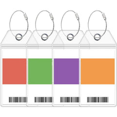 Waterproof Luggage Tag Clear Keyring Travel Tags