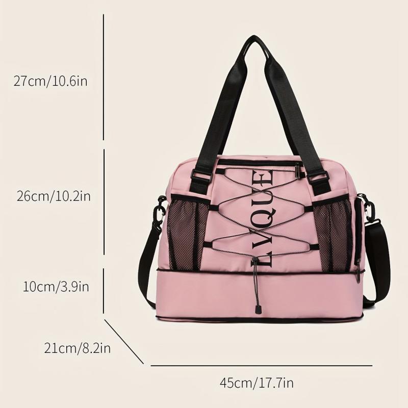 Large Capacity Travel Bag Dry & Wet Separation Gym Luggage Carry On