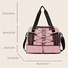 Large Capacity Travel Bag Dry & Wet Separation Gym Luggage Carry On