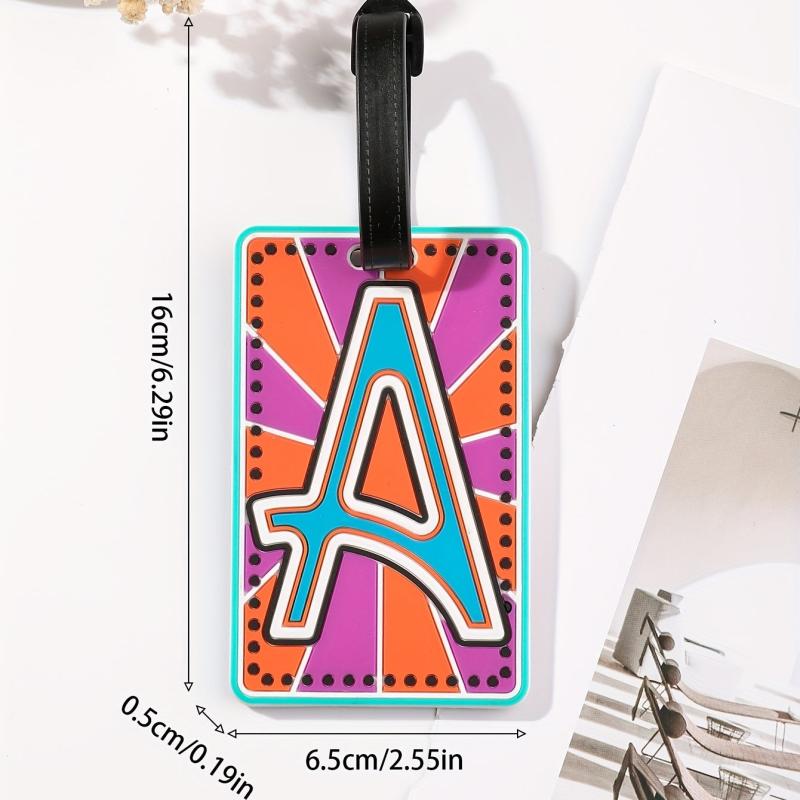 Silicone Luggage Tag PVC Letter Tag Soft Rubber Boarding Tag