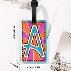 Silicone Luggage Tag PVC Letter Tag Soft Rubber Boarding Tag