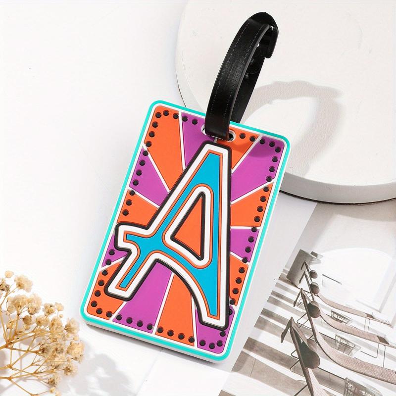 Silicone Luggage Tag PVC Letter Tag Soft Rubber Boarding Tag