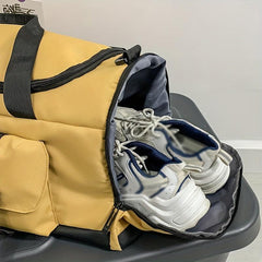Multifunctional Travel Duffel Bag Large Capacity Waterproof Sports Gym Yoga Tote
