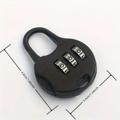 3 Digit Combination Padlock Mini Lock Anti Theft Drawer Lock