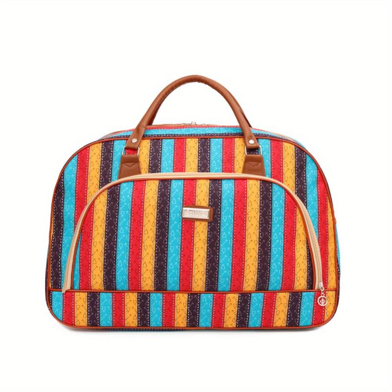 All Over Pattern Luggage Zipper Handbag Lightweight Duffle Bag