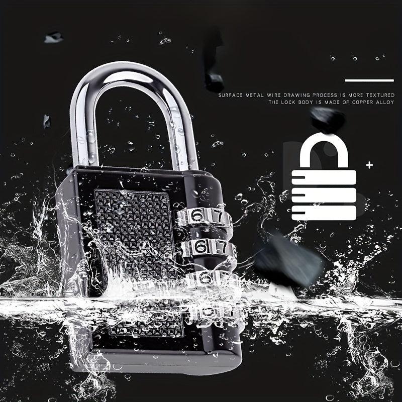 1pc Password Lock Zinc Alloy Padlock Gym Locker Travel Luggage Lock