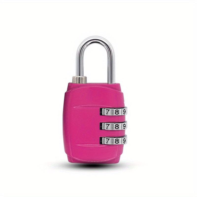 1pc Password Lock Zinc Alloy Padlock Gym Locker Travel Luggage Lock